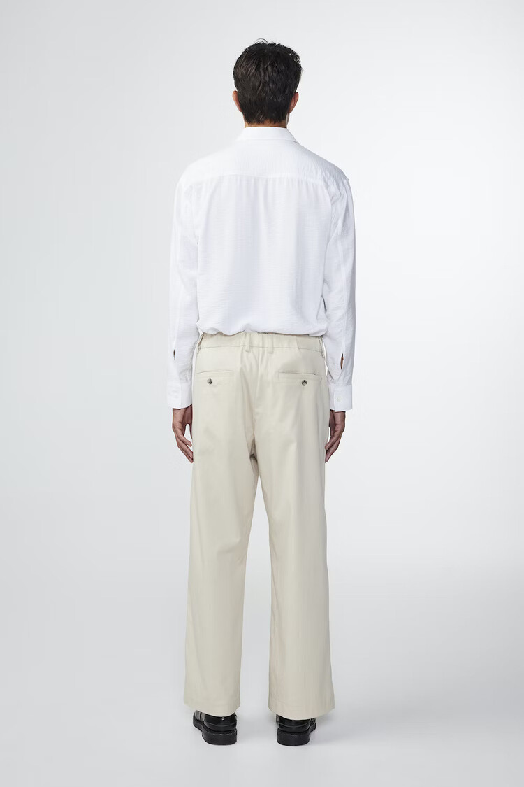 No Nationality 07 Kay 1809 Twill Trouser 'Ecru'