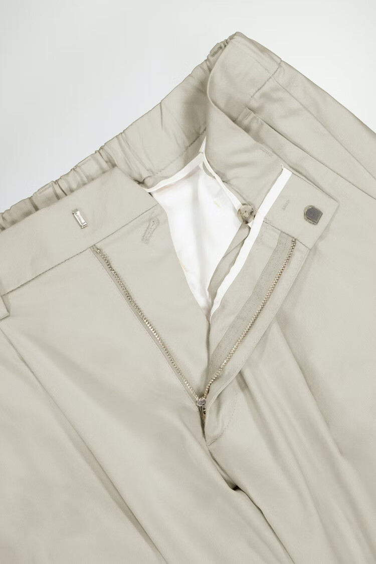 No Nationality 07 Kay 1809 Twill Trouser 'Ecru'