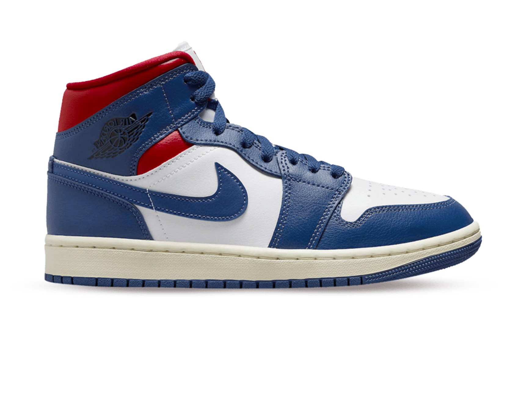 Nike Air Jordan 1 Mid 'French Blue / Gym Red' - DEAUP