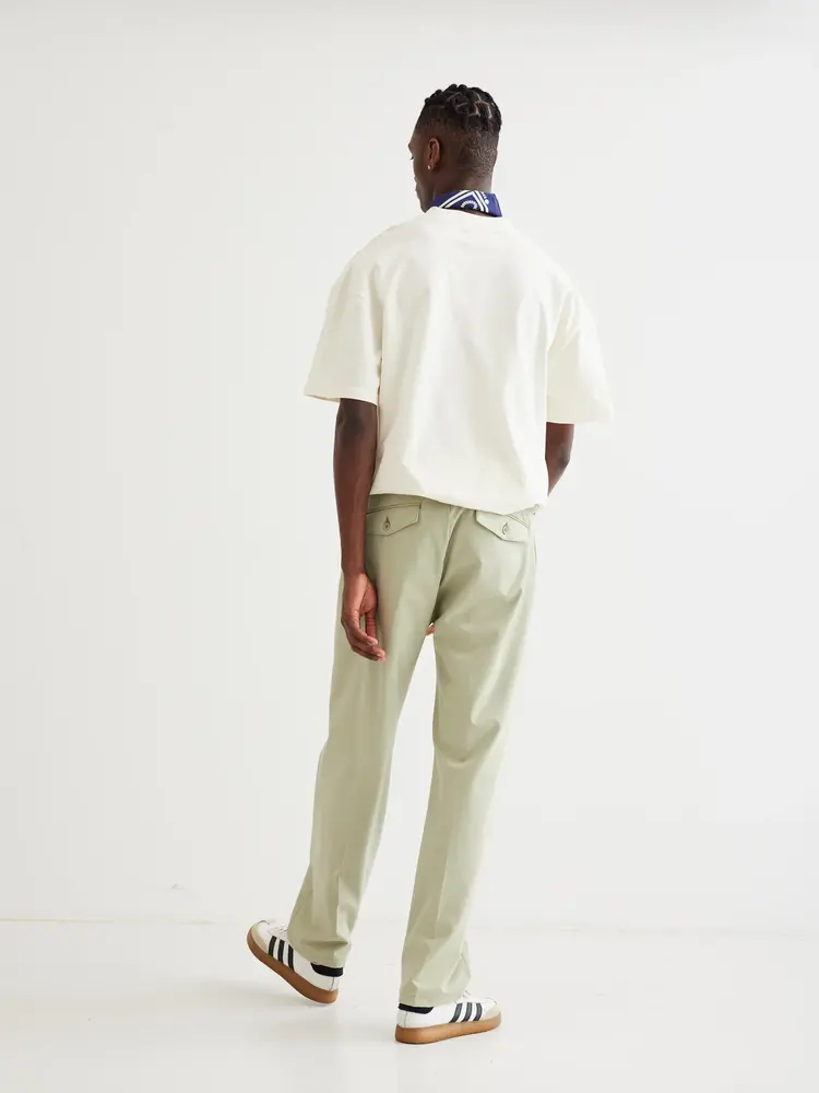 Woodbird Eik Nickel pants 'Dust Green'