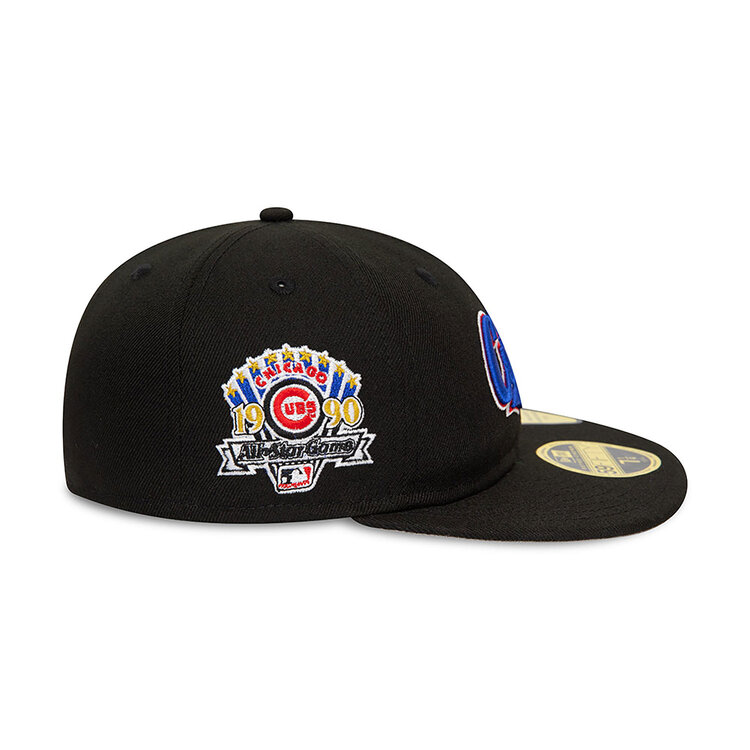 New Era Chicago Cubs MLB Cooperstown Pin Badge Black 59FIFTY Retro Crown Fitted Cap