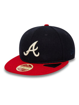 New Era Atlanta Braves Heritage Series Navy Retro Crown 9FIFTY Strapback Cap