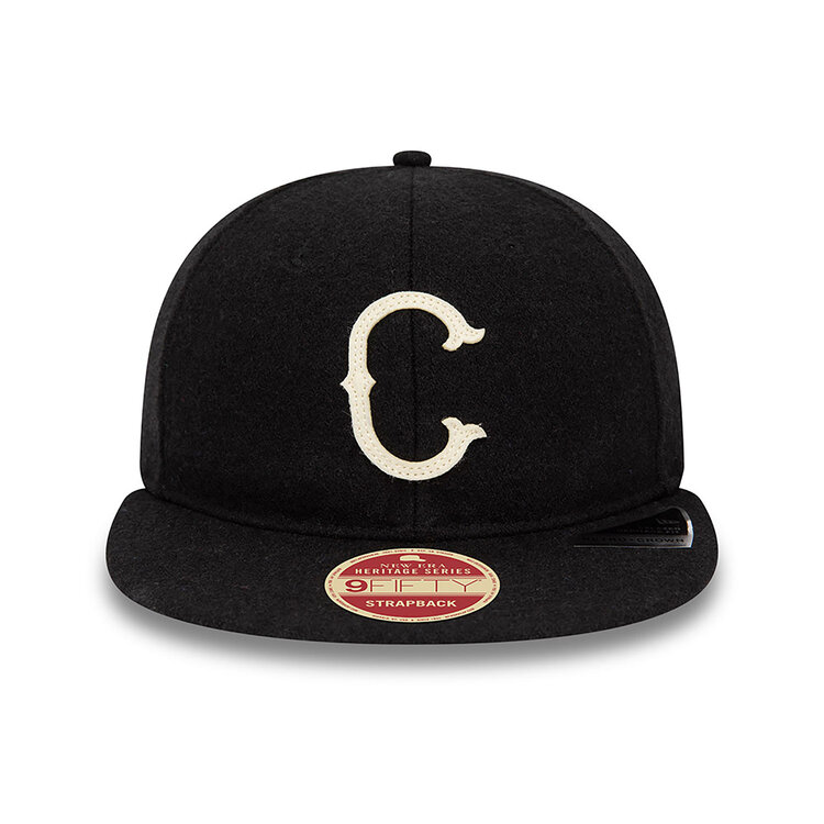 New Era Chicago White Sox Heritage Series Black Retro Crown 9FIFTY Strapback Cap