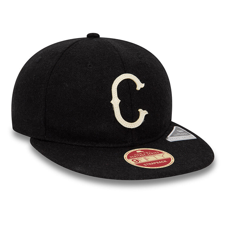 New Era Chicago White Sox Heritage Series Black Retro Crown 9FIFTY Strapback Cap
