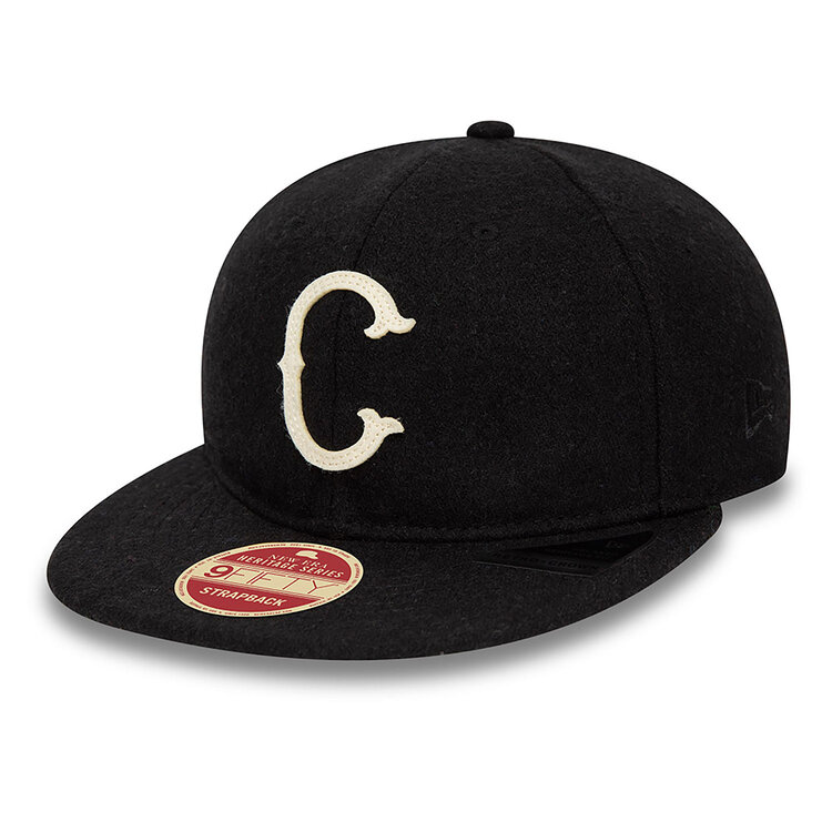 New Era Chicago White Sox Heritage Series Black Retro Crown 9FIFTY Strapback Cap
