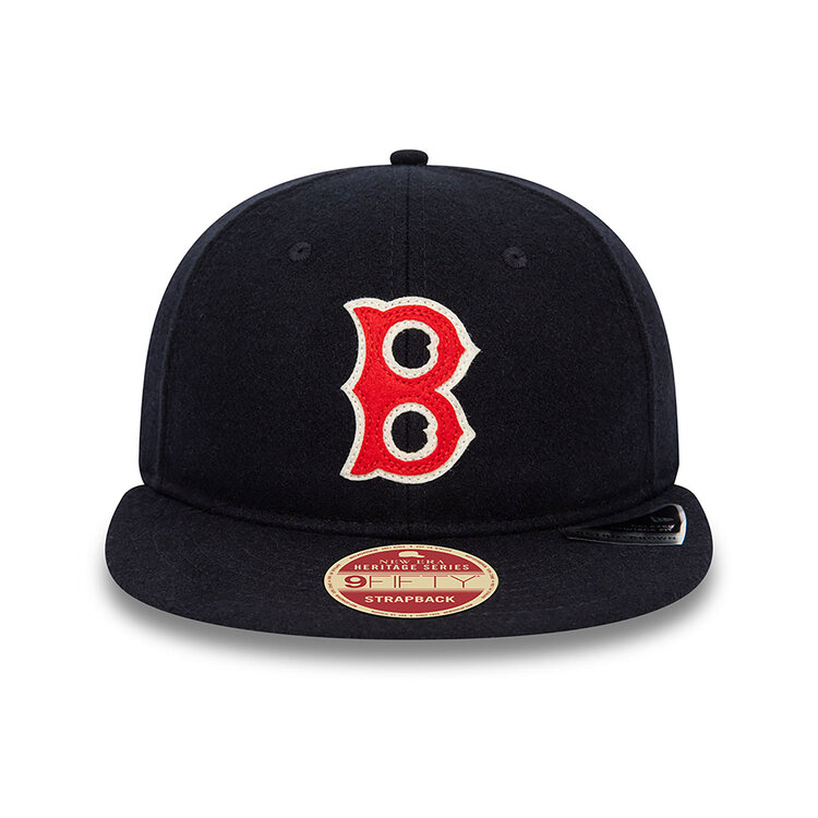 New Era Boston Red Sox Heritage Series Navy Retro Crown 9FIFTY Strapback Cap