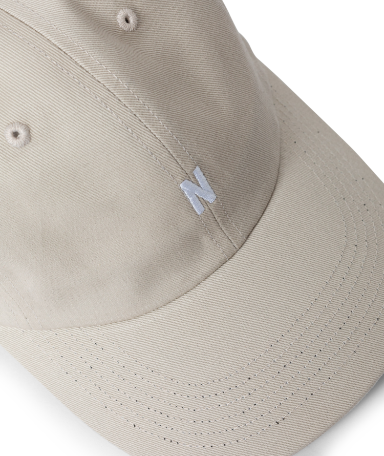 Norse Projects Twill Sports Cap 'Marble White'