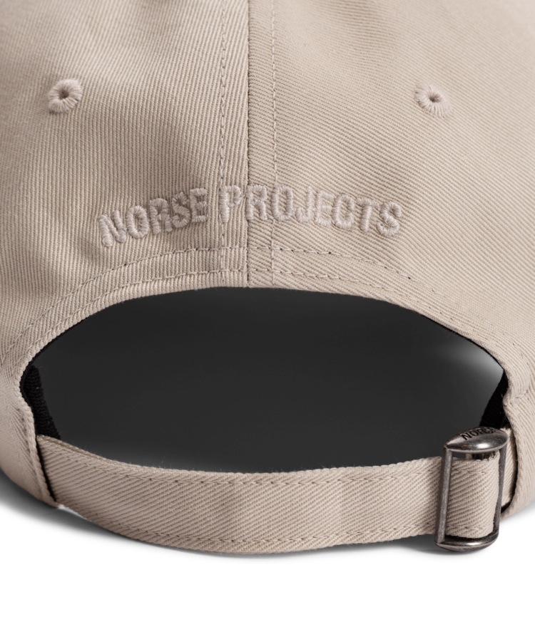 Norse Projects Twill Sports Cap 'Marble White'