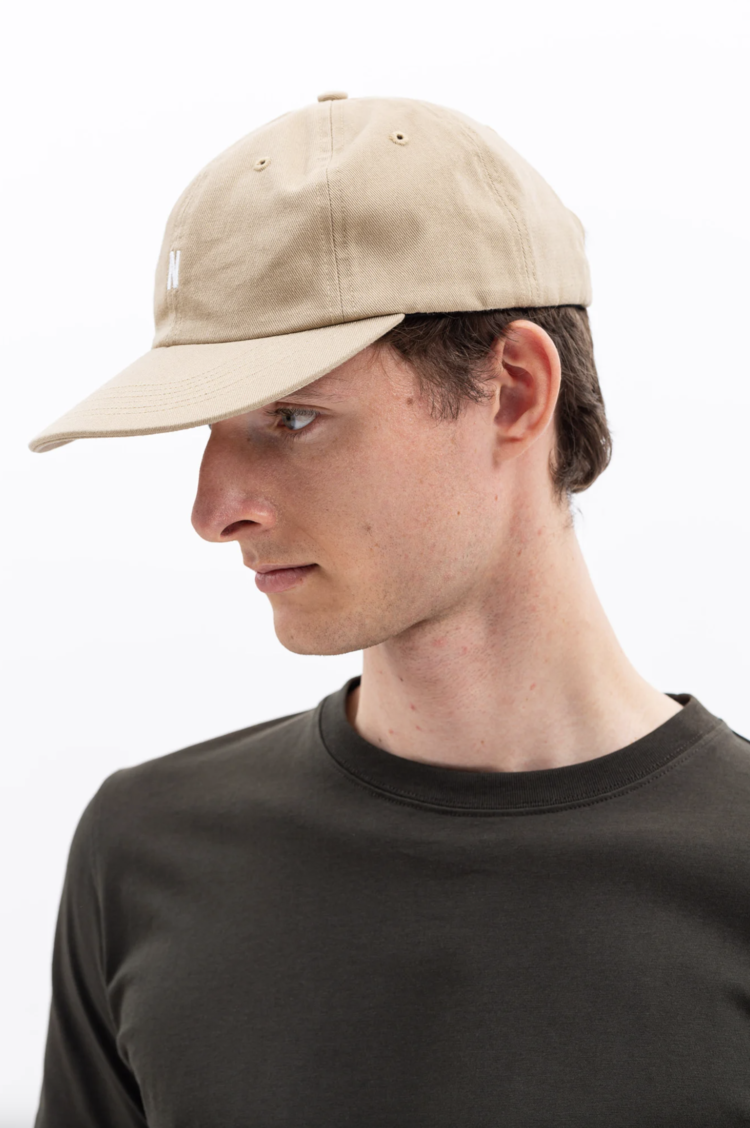 Norse Projects Twill Sports Cap 'Marble White'