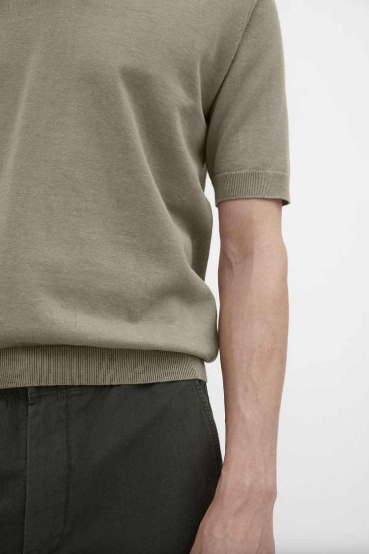 Norse Projects Leif Cotton Linen Polo 'Clay'