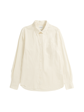 Norse Projects Osvald Cotton Tencel Shirt 'Enamel White'