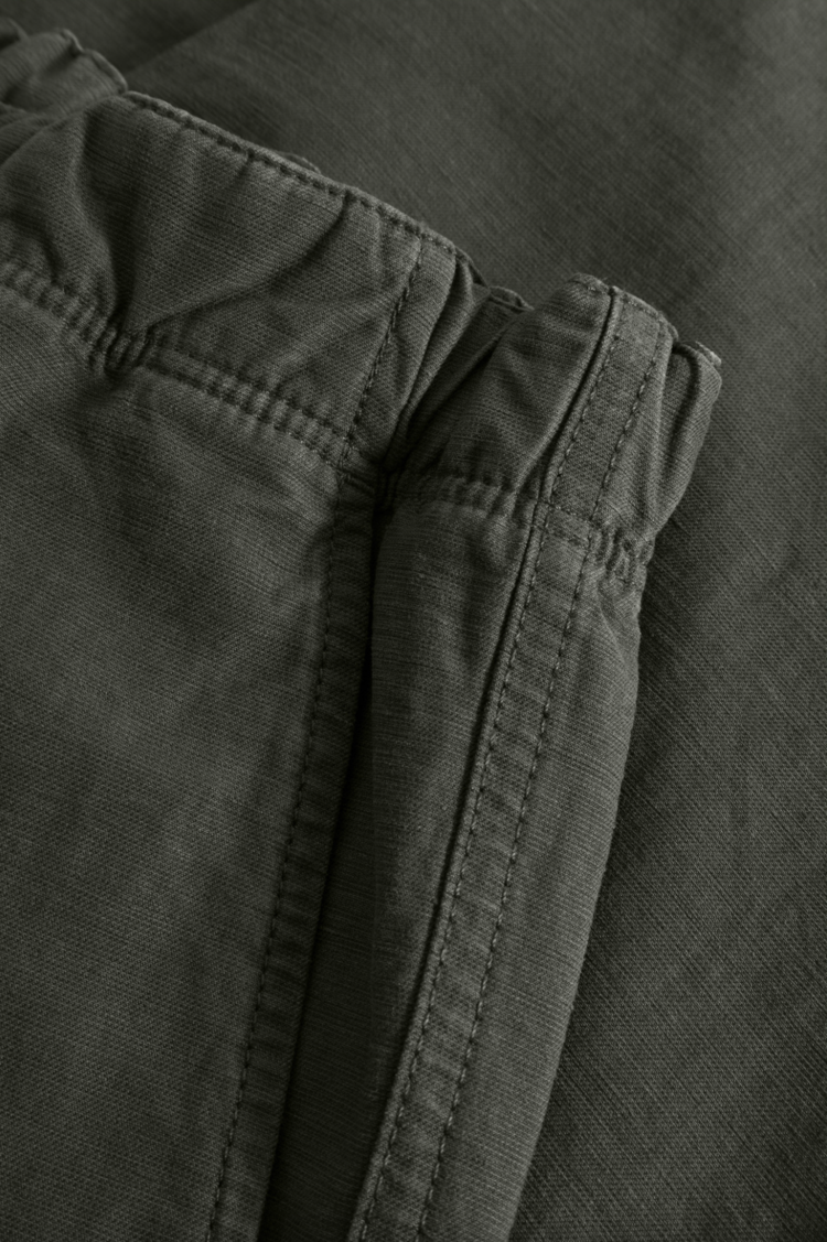 Norse Projects Ezra Relaxed Cotton Linen Trousers 'Spruce Green'