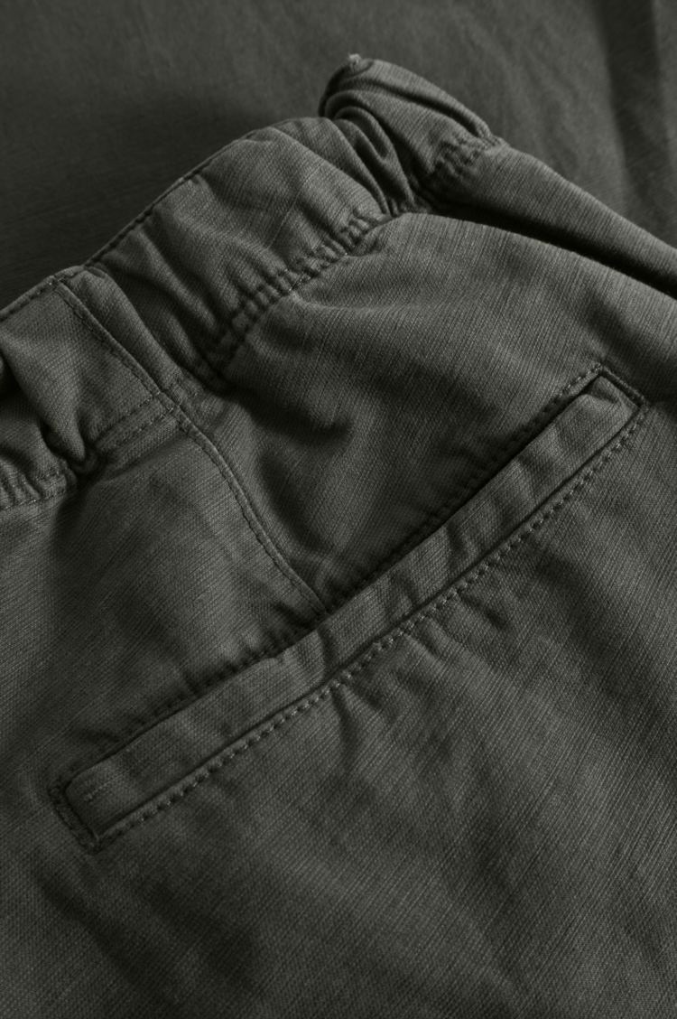 Norse Projects Ezra Relaxed Cotton Linen Trousers 'Spruce Green'