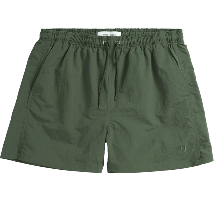 Norse Projects Hauge Recycled Nylon Swimmer Short 'Spruce Green'