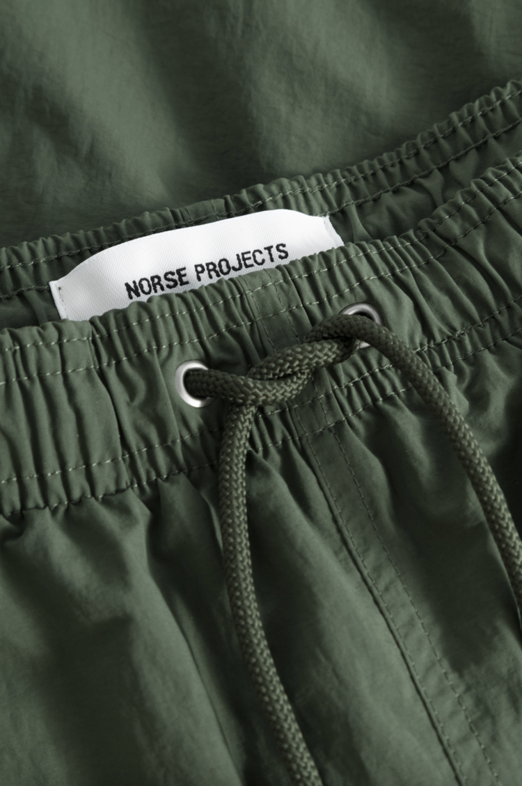 Norse Projects Hauge Recycled Nylon Swimmer Short 'Spruce Green'