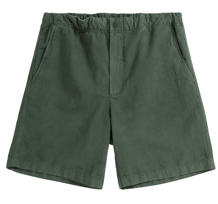 Norse Projects Ezra Relaxed Cotton Linen Short 'Spruce Green'