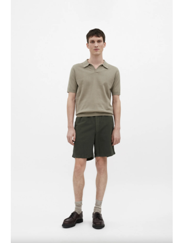 Norse Projects Ezra Relaxed Cotton Linen Short 'Spruce Green'