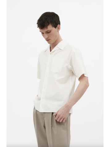 Norse Projects Carsten Cotton Tencel Shirt 'Enamel White'