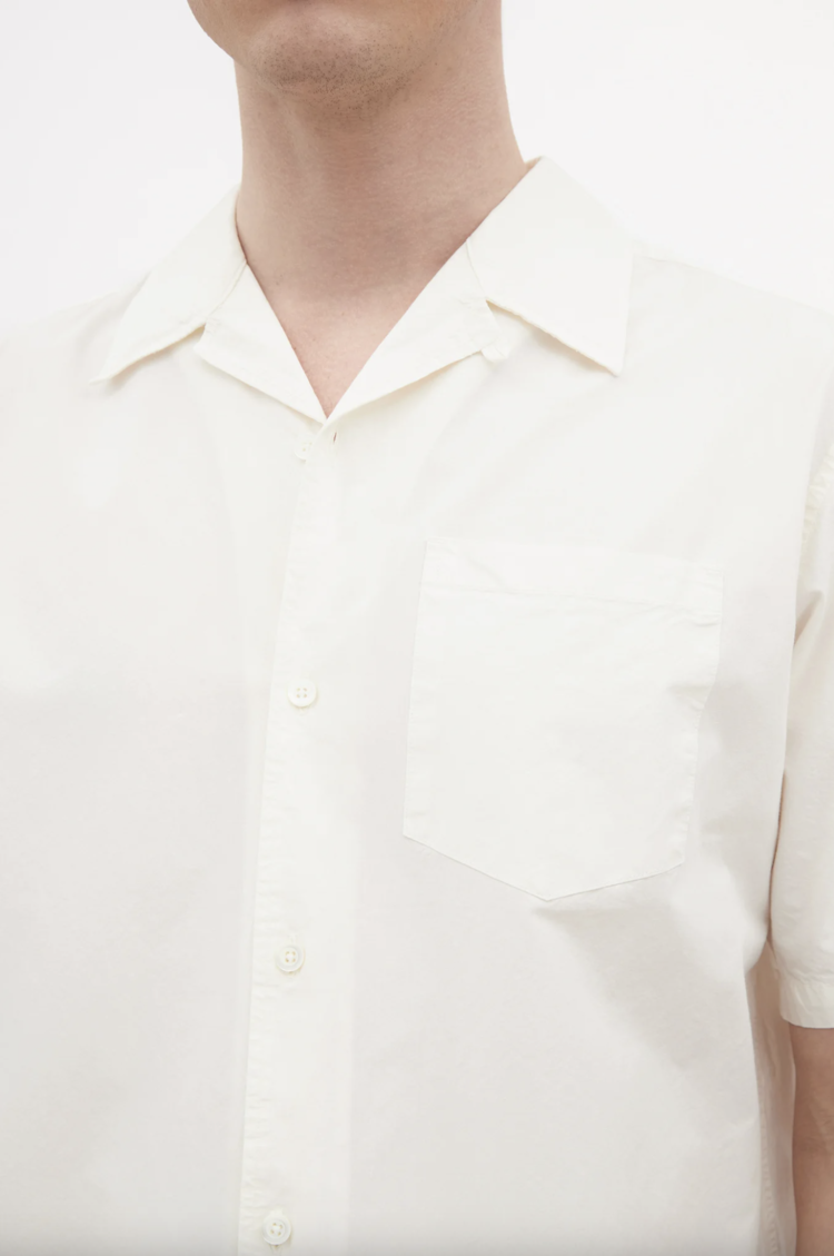 Norse Projects Carsten Cotton Tencel Shirt 'Enamel White'