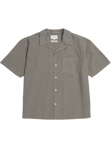 Norse Projects Carsten Cotton Tencel Shirt 'Mid Khaki'