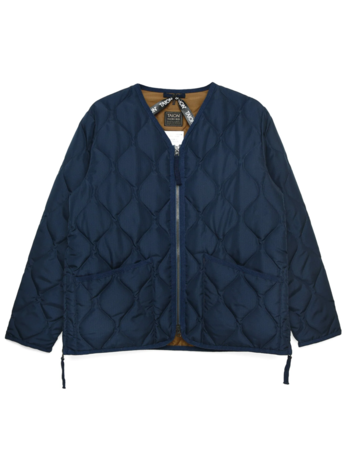 Taion Military W-Zip V Neck Down Jacket 'Dark Navy'