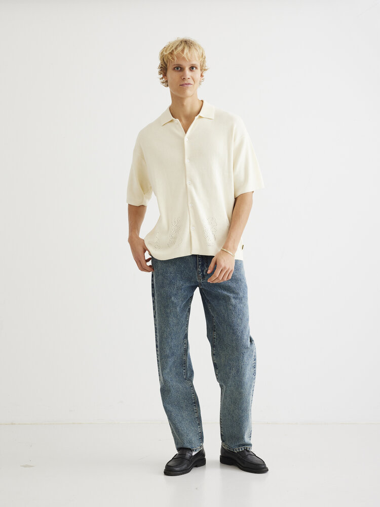 Woodbird Banks Vase Knit 'Off White'