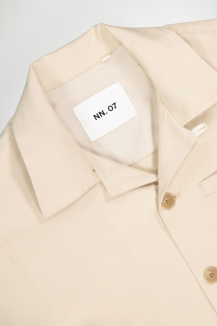No Nationality 07 Murray 1809 Twill Overshirt 'Ecru'