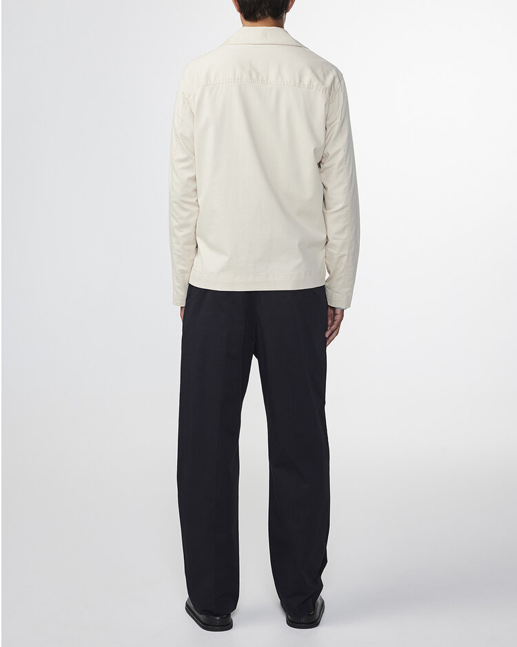 No Nationality 07 Murray 1809 Twill Overshirt 'Ecru'