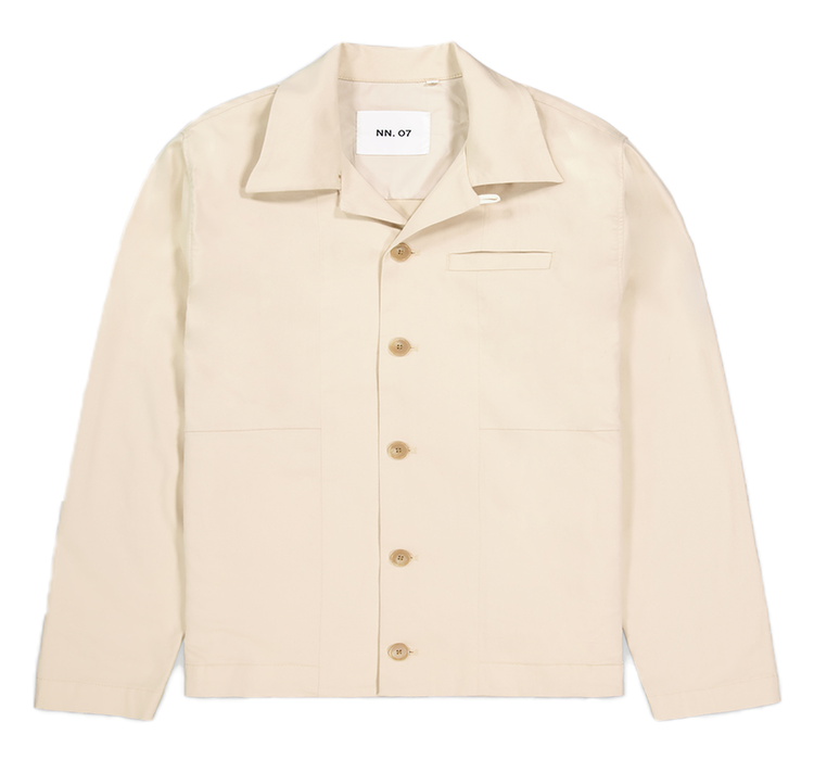 No Nationality 07 Murray 1809 Twill Overshirt 'Ecru'