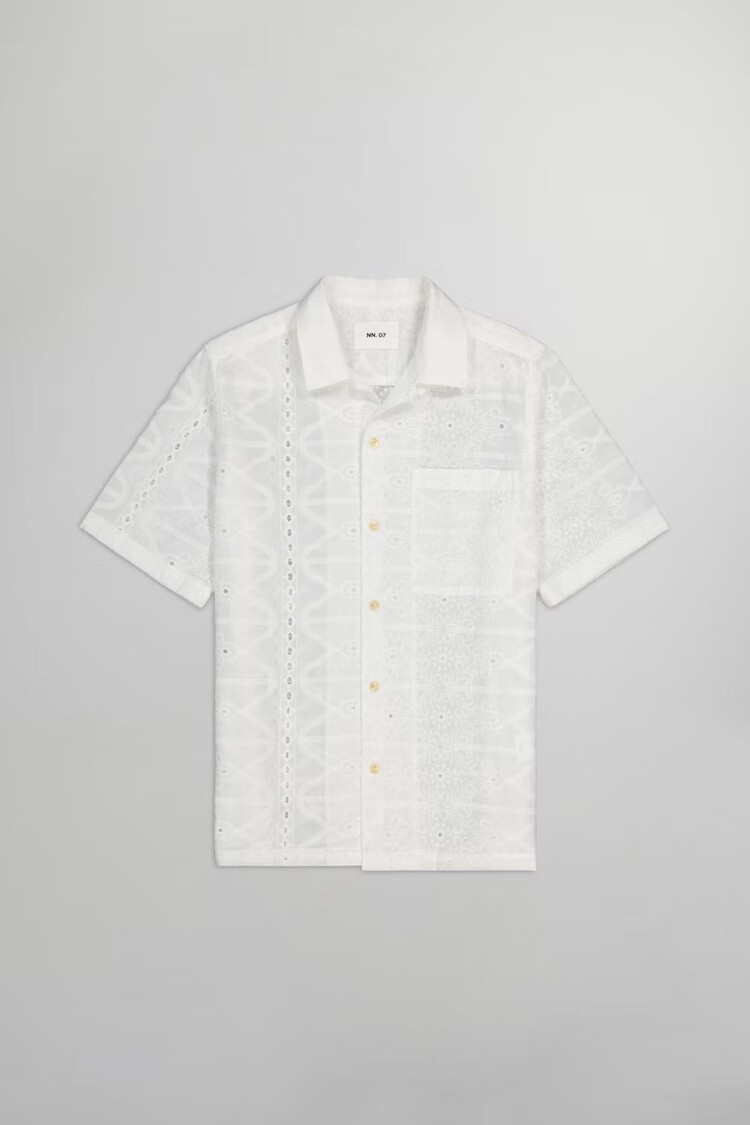 No Nationality 07 Julio 5392 Embroidery Shirt 'White'