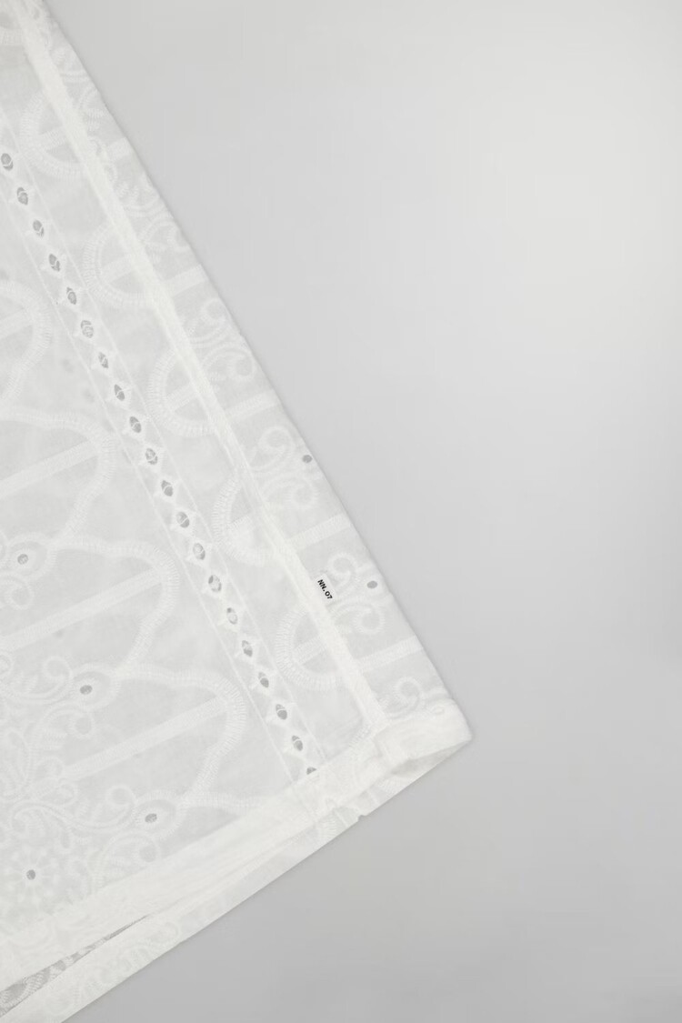 No Nationality 07 Julio 5392 Embroidery Shirt 'White'