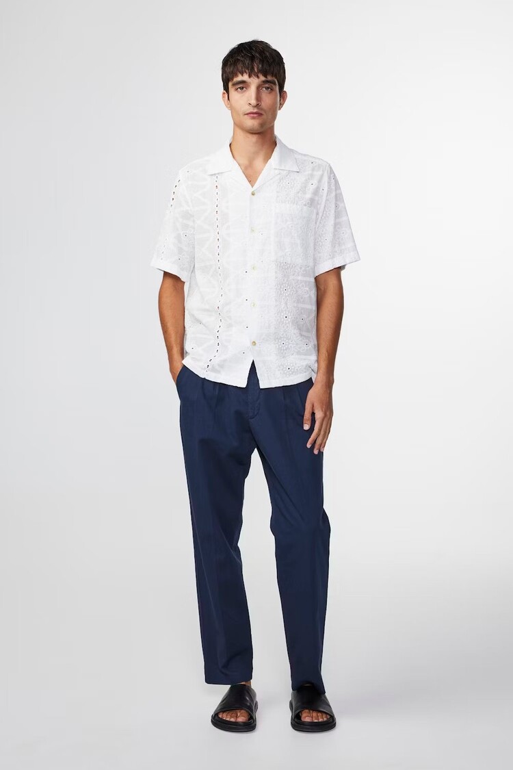 No Nationality 07 Julio 5392 Embroidery Shirt 'White'