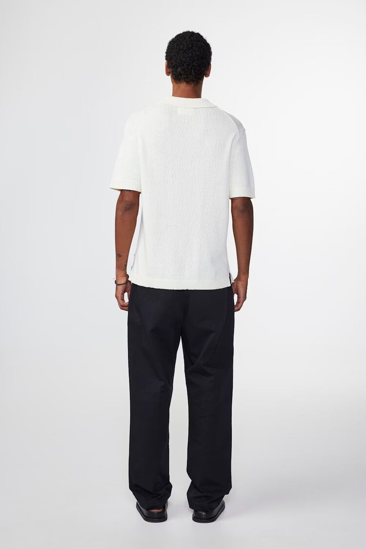 No Nationality 07 Randy 6558 Knitted Polo 'Ecru'