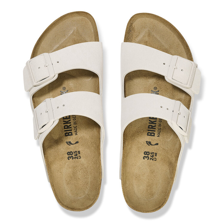 Birkenstock Arizona Suede Leve 'Antique White'