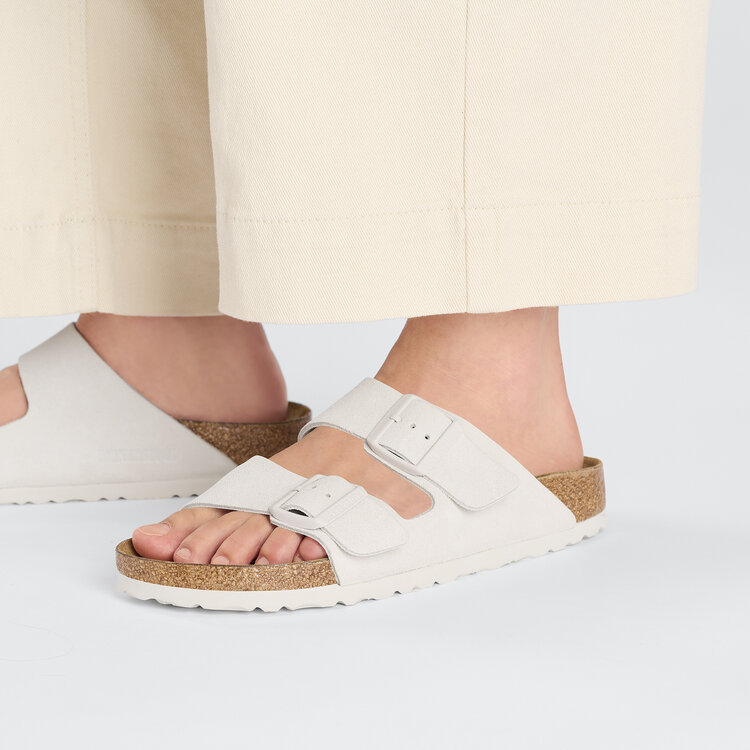 Birkenstock Arizona Suede Leve 'Antique White'