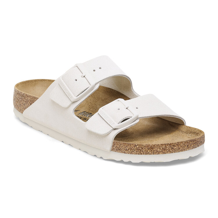 Birkenstock Arizona Suede Leve 'Antique White'