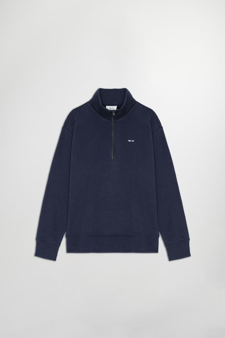No Nationality 07 Briggs Half Zip 3504 'Navy Blue'