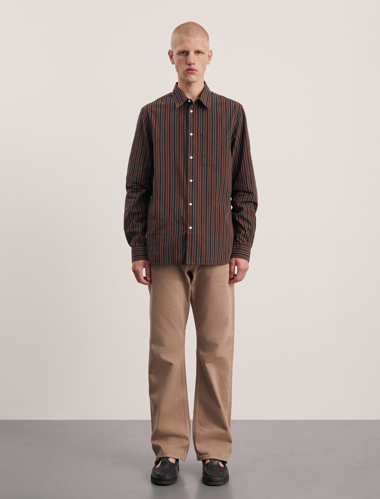 Another Aspect Another Shirt 3.0 'Brown / Black' Stripe
