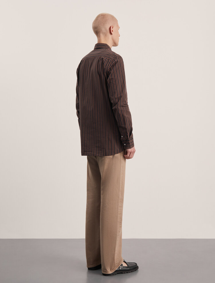 Another Aspect Another Shirt 3.0 'Brown / Black' Stripe