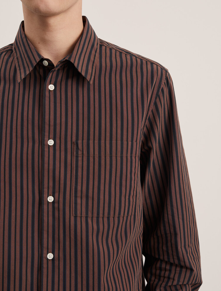 Another Aspect Another Shirt 3.0 'Brown / Black' Stripe