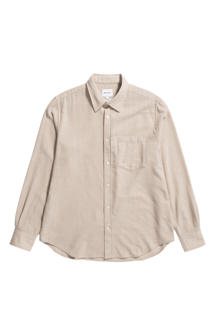 Norse Projects Algot Relaxed Wool Shirt 'Ecru'