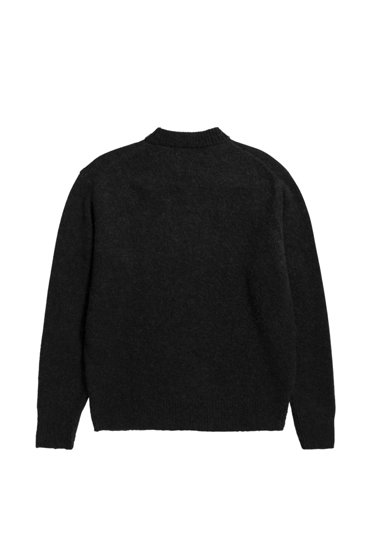 Norse Projects Rasmus Relaxed Brushed V-Neck Sweater 'Black'