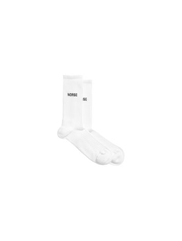 Norse Projects Bjarki Logo Sport Sock 'White'