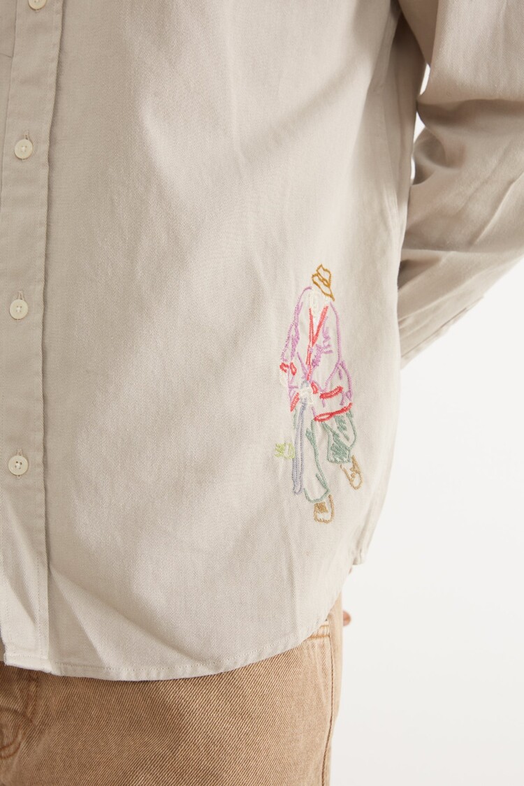 Edmmond Studios Sporting Goods Shirt 'Plain Taupe'