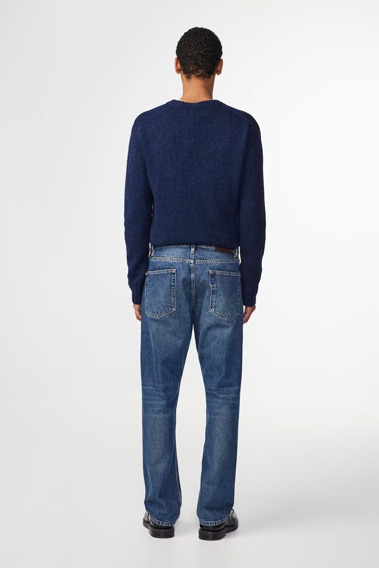 No Nationality 07 Lee 6598 Wool Blend Sweater 'Navy Blue'