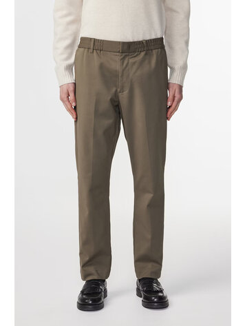 No Nationality 07 Billie 1089 Heavy Wool Blend Drawstring Trouser 'Tarmac'