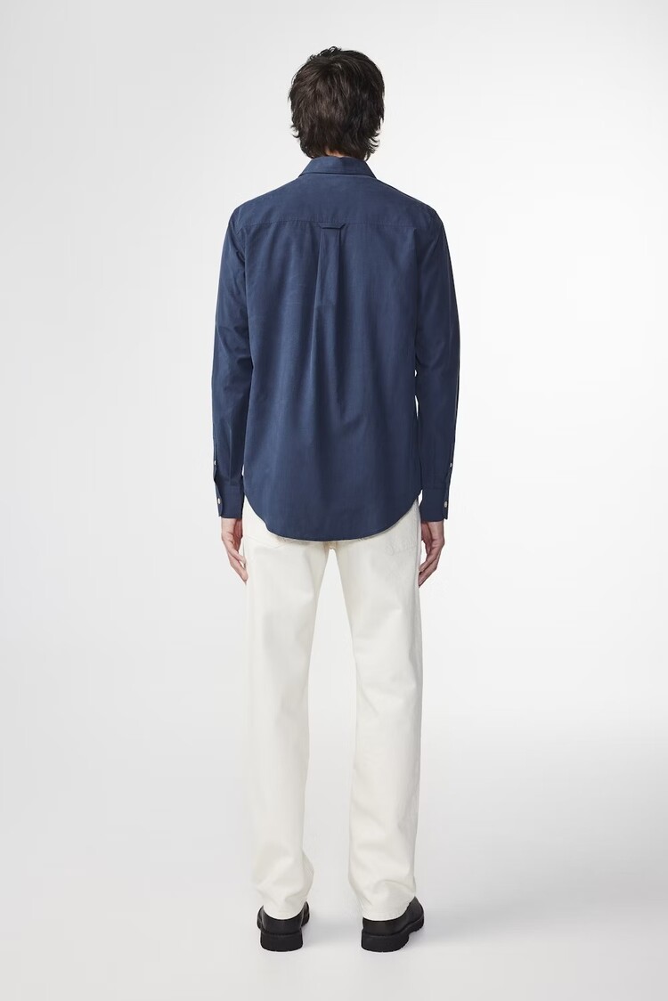 No Nationality 07 Colby 5329 Lyocell Blend Shirt 'Navy Blue'