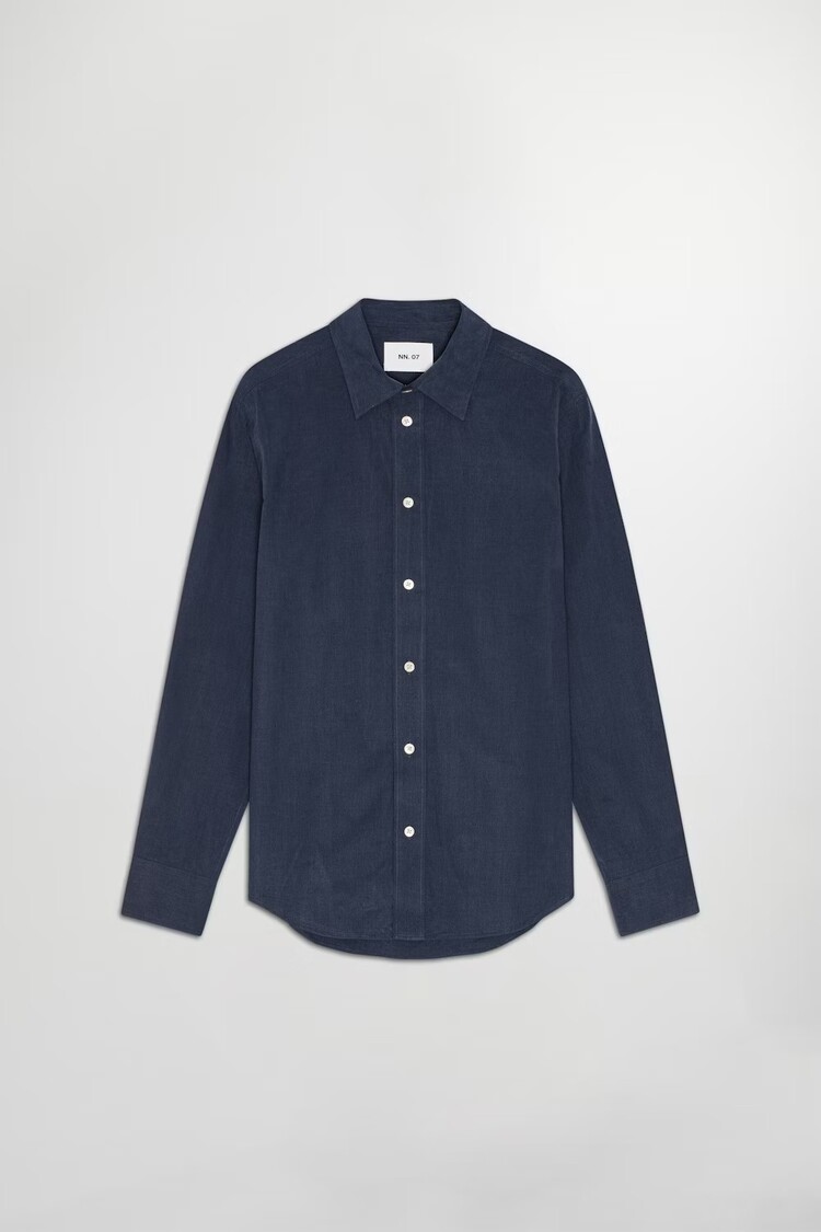 No Nationality 07 Colby 5329 Lyocell Blend Shirt 'Navy Blue'