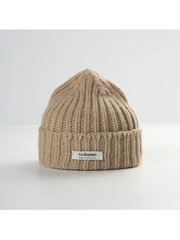Le Bonnet Le Bonnet Logo Beanie 'Sand