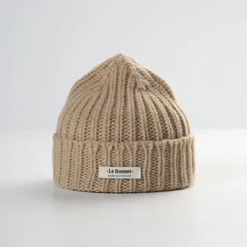 Le Bonnet Le Bonnet Logo Beanie 'Sand